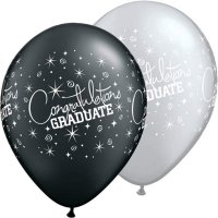 11" Congratulations Graduate Latex Balloons 25pk