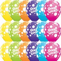 11" Good Luck Dots Latex Balloons 25pk
