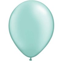 11" Pearl Mint Green Latex Balloons 25pk