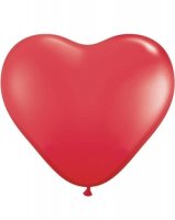 6" Red Heart Latex Balloons 100pk