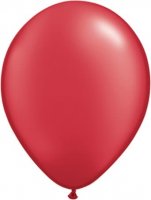 11" Pearl Ruby Red Latex Balloons 100pk