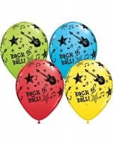 11" Rock & Roll Stars Latex Balloons 25pk