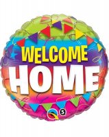 18" Welcome Home Pennants Bunting Foil Balloons