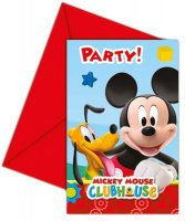 Playful Mickey Invitations & Envelopes 6pk
