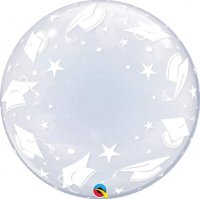 (image for) 24" Graduation Caps Deco Bubbles