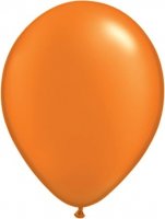 5" Pearl Mandarin Orange Latex Balloons 100pk