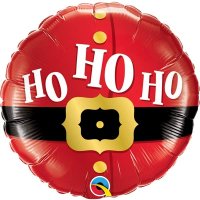 18" Ho Ho Ho Santa's Belt Foil Balloons