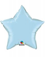 9" Pearl Light Blue Star Foil Balloon
