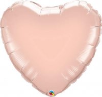 9" Rose Gold Heart Foil Balloons