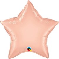 9" Rose Gold Star Foil Balloons