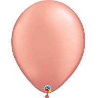 16" Metallic Rose Gold Latex Balloons 50pk