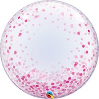 (image for) 24" Pink Confetti Dots Deco Bubbles