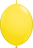 12" Yellow Quick Link Latex Balloons 50pk