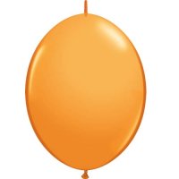 12" Orange Quick Link Latex Balloons 50pk