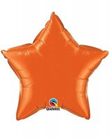 20" Orange Star Foil Balloon