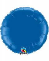 18" Dark Blue Round Foil Balloon