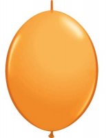 6" Orange Quick Link Latex Balloons 50pk
