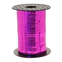 Metallic Holographic Cerise Pink Curling Ribbon 250m