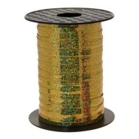 Metallic Holographic Gold Curling Ribbon 250m