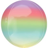 Rainbow Ombre Orbz Foil Balloons
