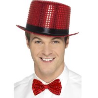 Red Sequin Top Hats
