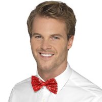 Red Sequin Bow Ties