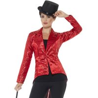 Red Sequin Tailcoat Jackets