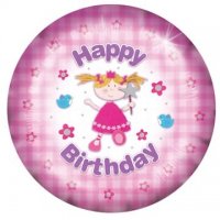 18" Happy Birthday Fairy Foil Balloons