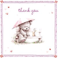 Thank You Teddy Bear Cards 6pk