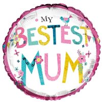 18" My Best Mum Foil Balloons