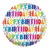 18" Happy Birthday Foil Balloons
