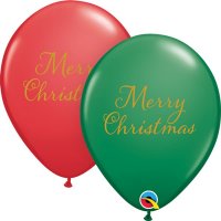 (image for) 11" Simply Merry Christmas Latex Balloons 25pk