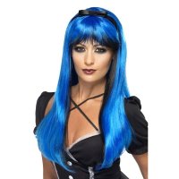 Blue Over Black Bewitching Wig