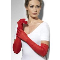 Long Red Gloves 52cm