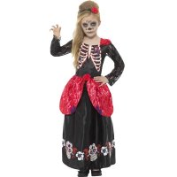 Deluxe Day Of The Dead Girls Costume