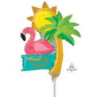 (image for) Lets Flamingo Party Time Mini Shape Balloons