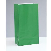 Green Paper Party Bag 12pk