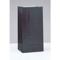 Black Paper Party Bag 12pk