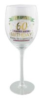 60th Birthday Girl Wine Glass