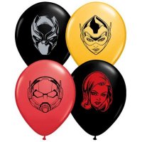 5" Marvel's Characters Faces Assorted Latex Balloons 100pk