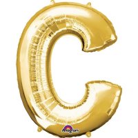 Anagram Gold Letter C Shape Balloons