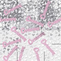 Pink Christening Metallic Confetti