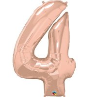 Qualatex Rose Gold Number 4 Supershape Balloons