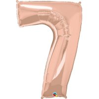 Qualatex Rose Gold Number 7 Supershape Balloons