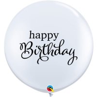 3ft Simply Happy Birthday Giant Latex Balloons 2pk