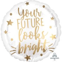18" Your Future Looks Bright Foil Balloons