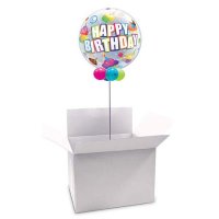 White Bubble And Shape Balloon Box