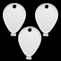 Balloon Shaped Weights White x100