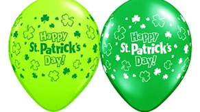 St Patrick's Day Latex Balloons