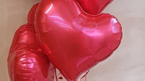 Valentines Jelly Hearts Foil Balloons